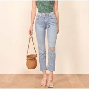Reformation Liza high tide cropped jeans 25